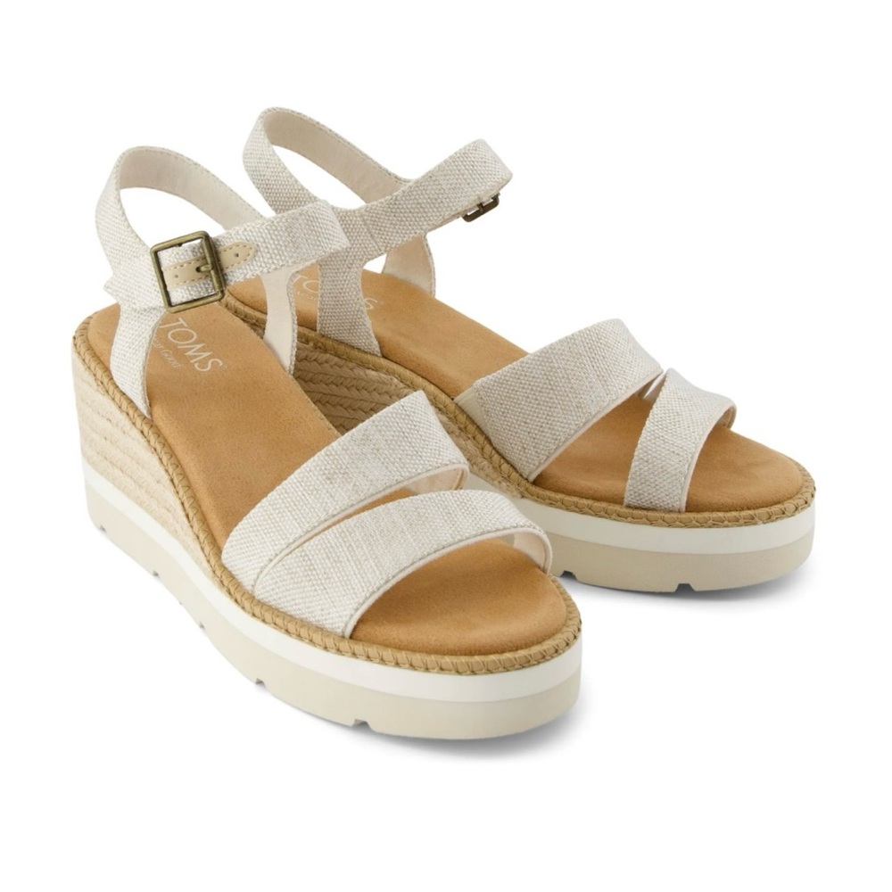 TOMS Darya Wedge Platform Sandal size 7